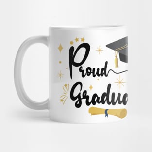 Proud Graduate | Bold Black Text Family Graduation Mug